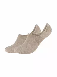 CAMANO | Socquettes lot de 2 COMFORT INVISIBLE sable chiné | Beige