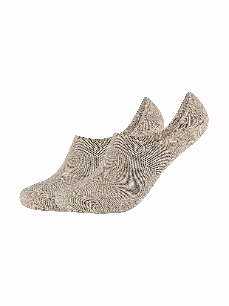 CAMANO | Socquettes lot de 2 COMFORT INVISIBLE sable chiné | beige