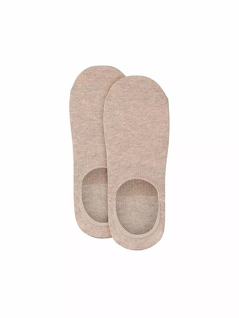 CAMANO | Socquettes lot de 2 COMFORT INVISIBLE sable chiné | 