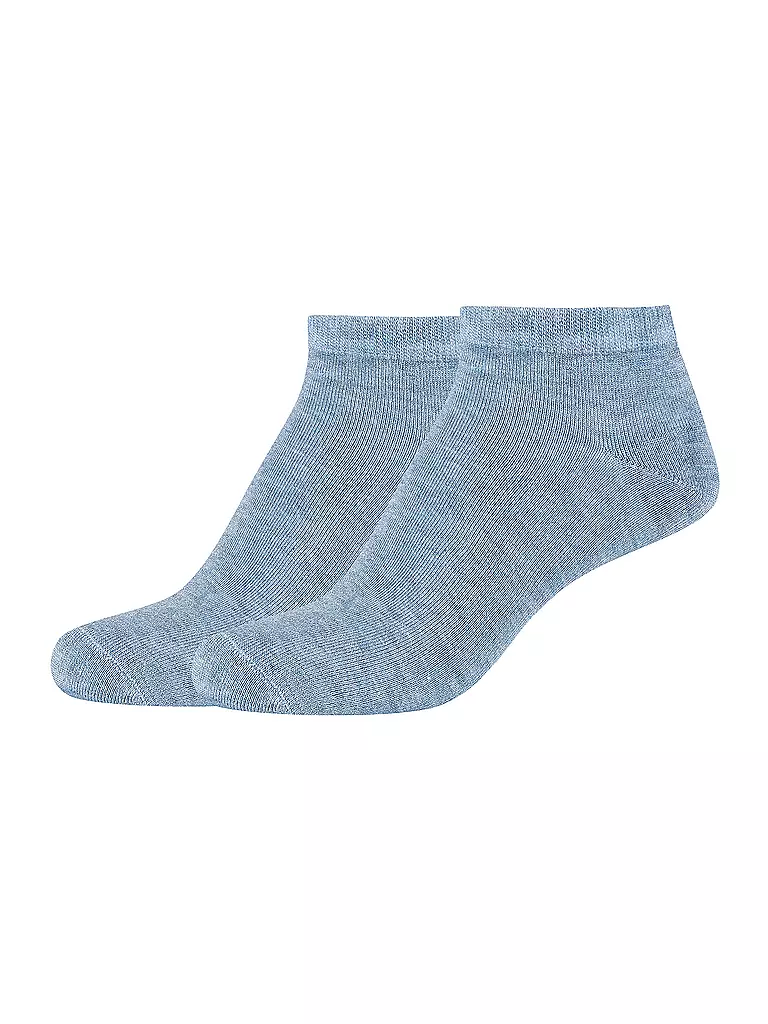 CAMANO | Socquettes Silky, lot de 2, stone melange | Bleu