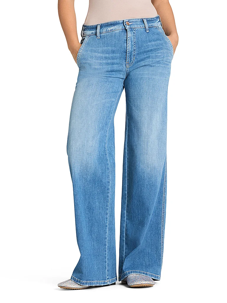 Cambio Alek Wide Leg Jeans Blue 40/L33 6