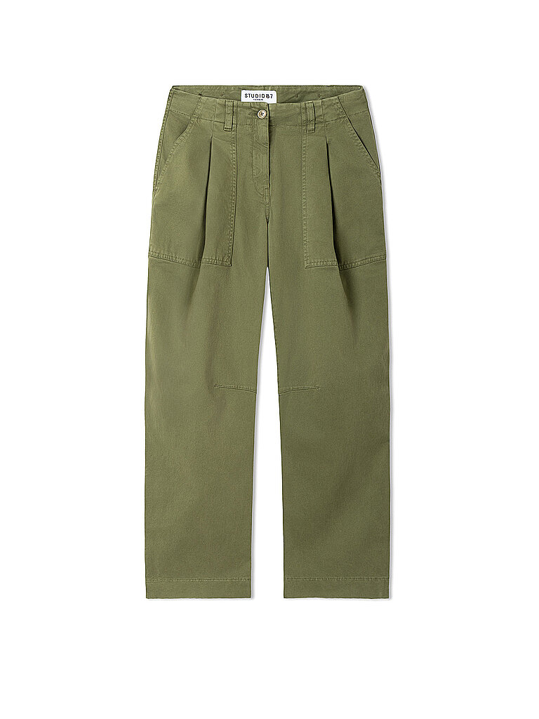 Pantalon Barrel Leg OCTOBER olive 36/L28