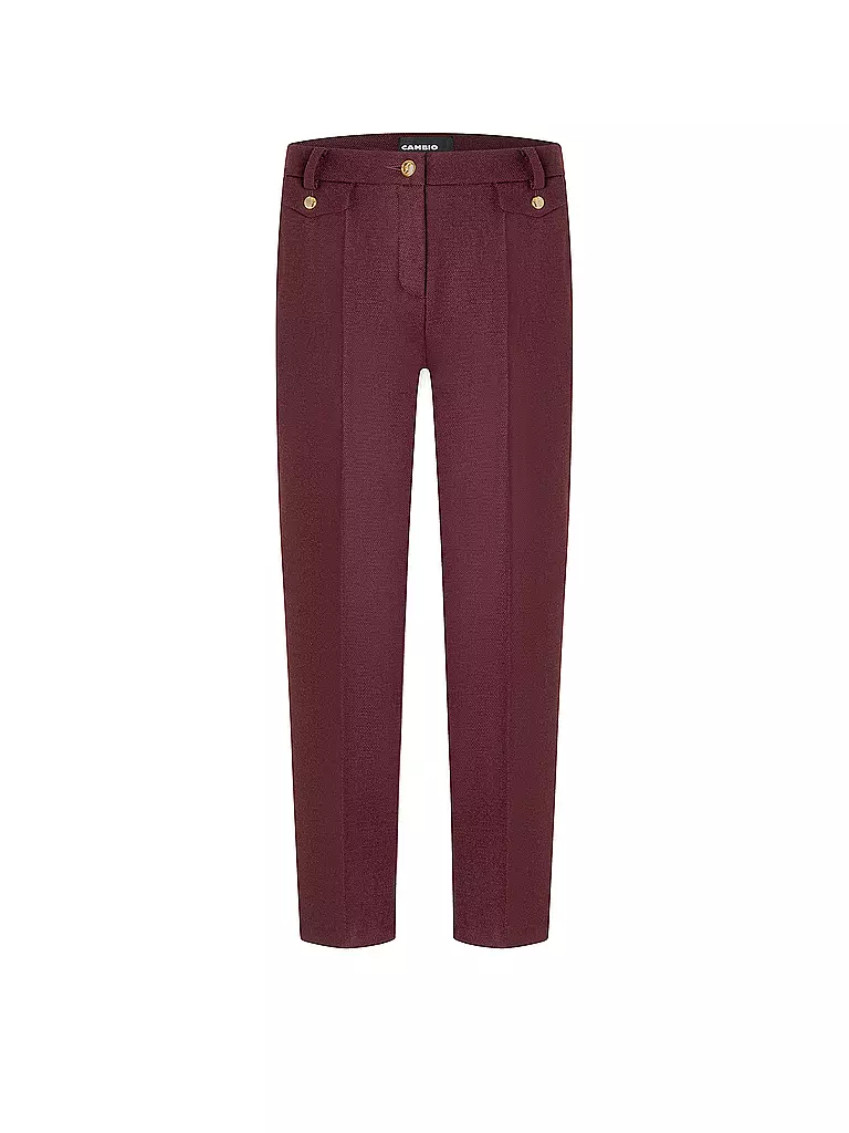 CAMBIO | Chino KRYSTAL FLAP | Rouge foncé