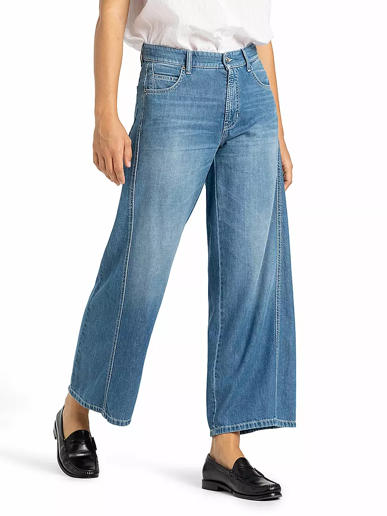 CAMBIO | Jeans évasé 7/8 PALAZZO | blau