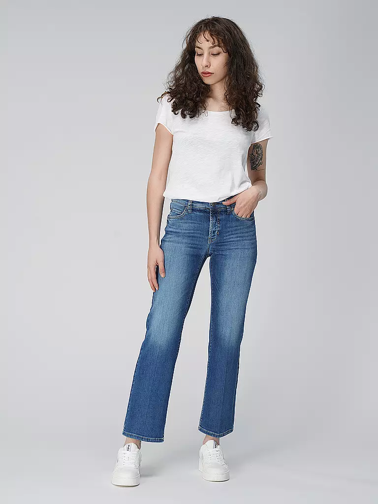 CAMBIO | Jeans évasé 7/8 Paris Easy Kick | blau