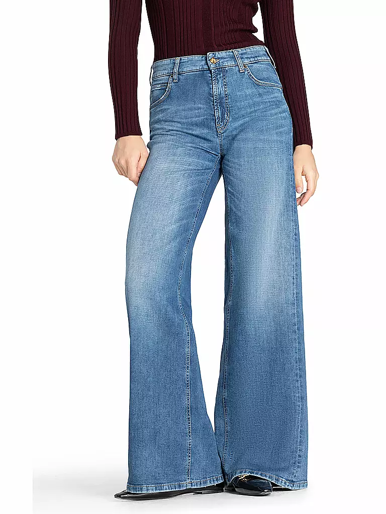 CAMBIO | Jeans Coupe Évasée PALAZZO | blau