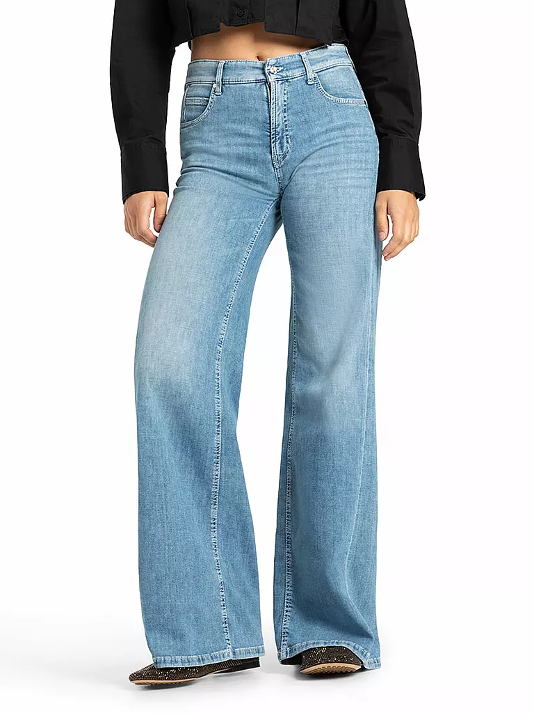 CAMBIO | Jeans Coupe Évasée PALAZZO | blau
