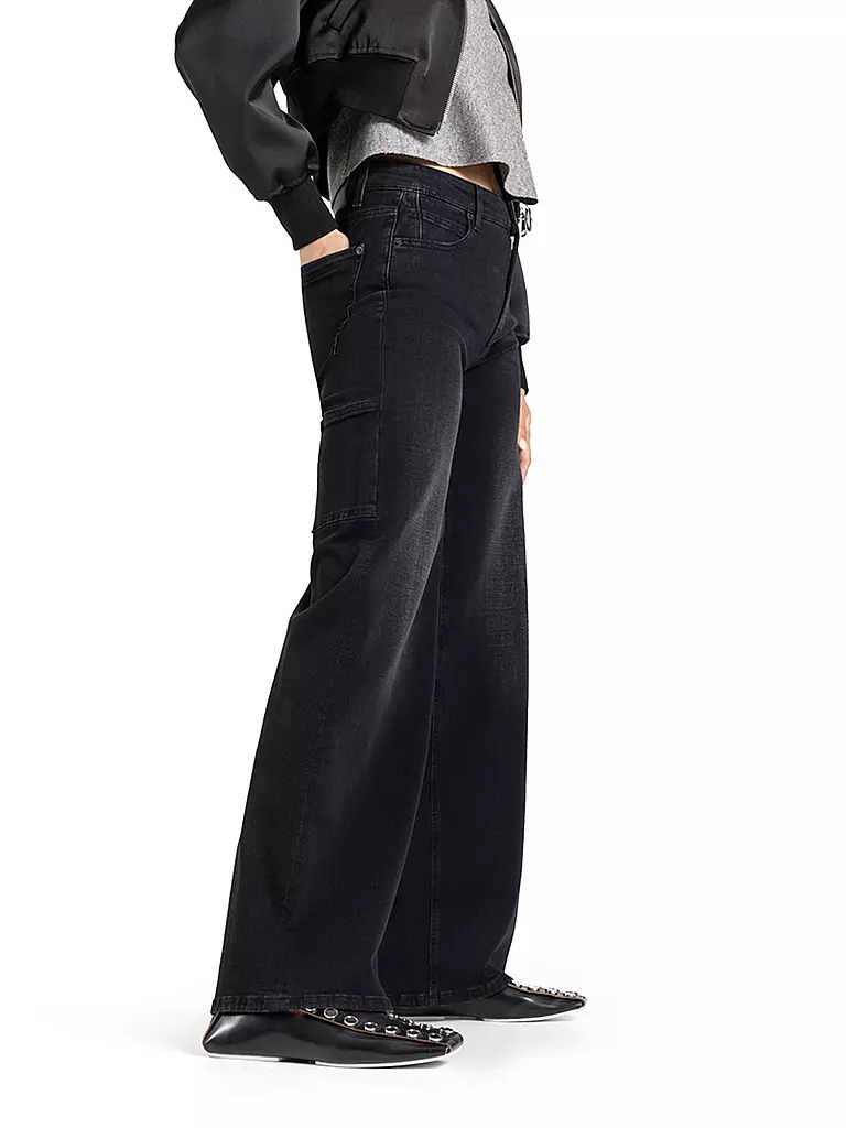 CAMBIO | Jeans Flared Fit ALIA | Noir