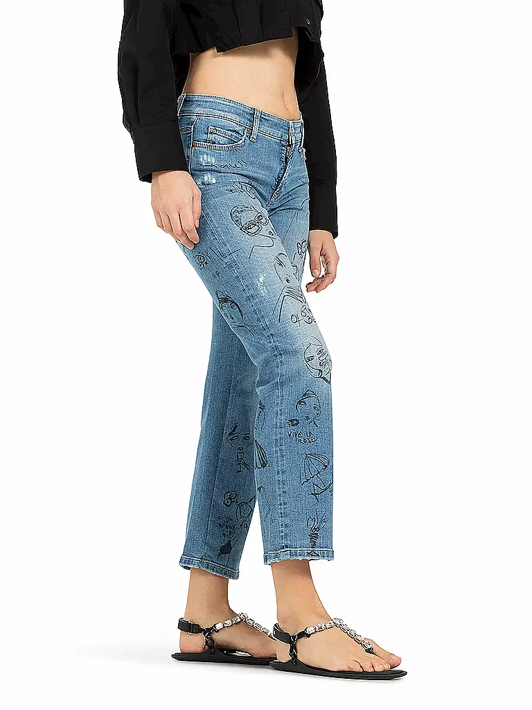 CAMBIO | Jeans Slim Fit 7/8 PARIS | Bleu