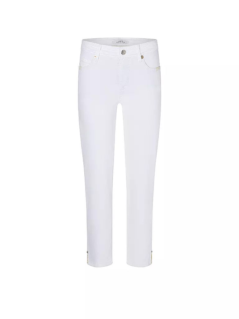 CAMBIO | Jeans Slim Fit 7/8 PIPER SHORT | Blanc