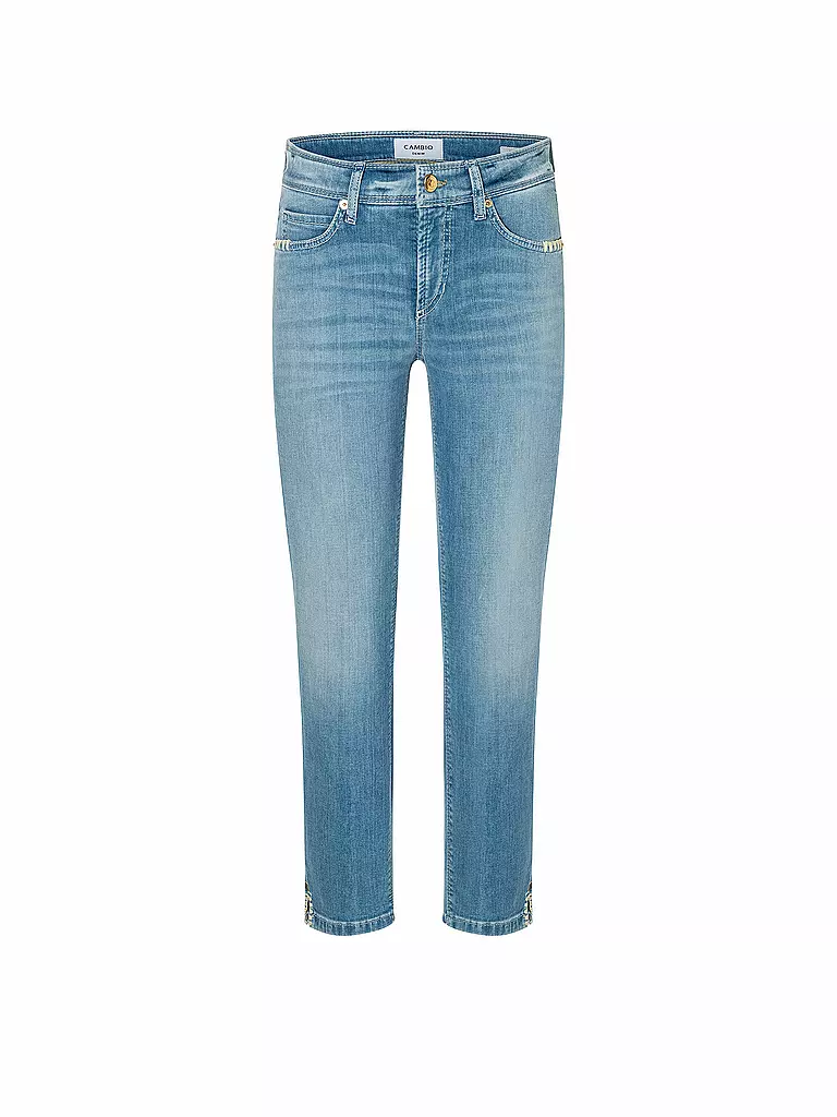 CAMBIO | Jeans Slim Fit 7/8 PIPER SHORT | Bleu