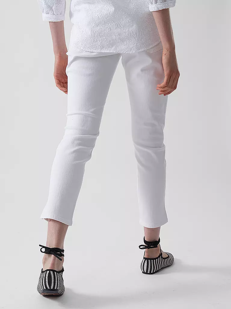 CAMBIO | Jeans Slim Fit 7/8 PIPER SHORT | Blanc
