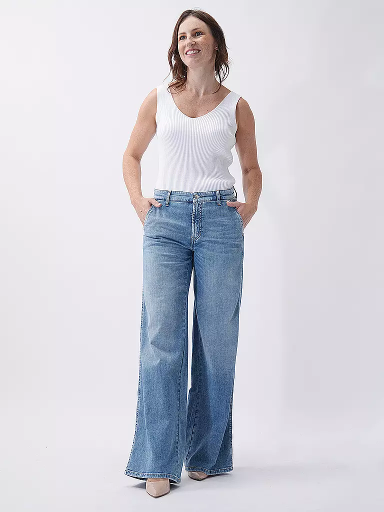 CAMBIO | Jeans Wide Leg ALEK | Bleu