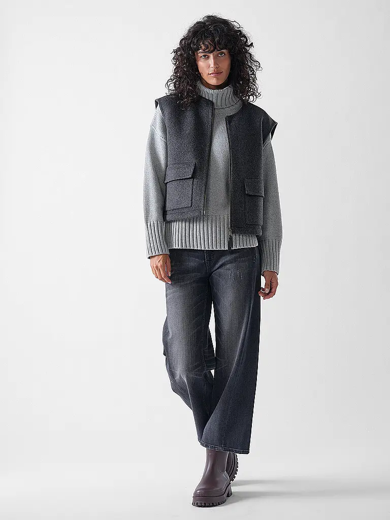 CAMBIO | Jeans Wide Leg ORIA | Gris