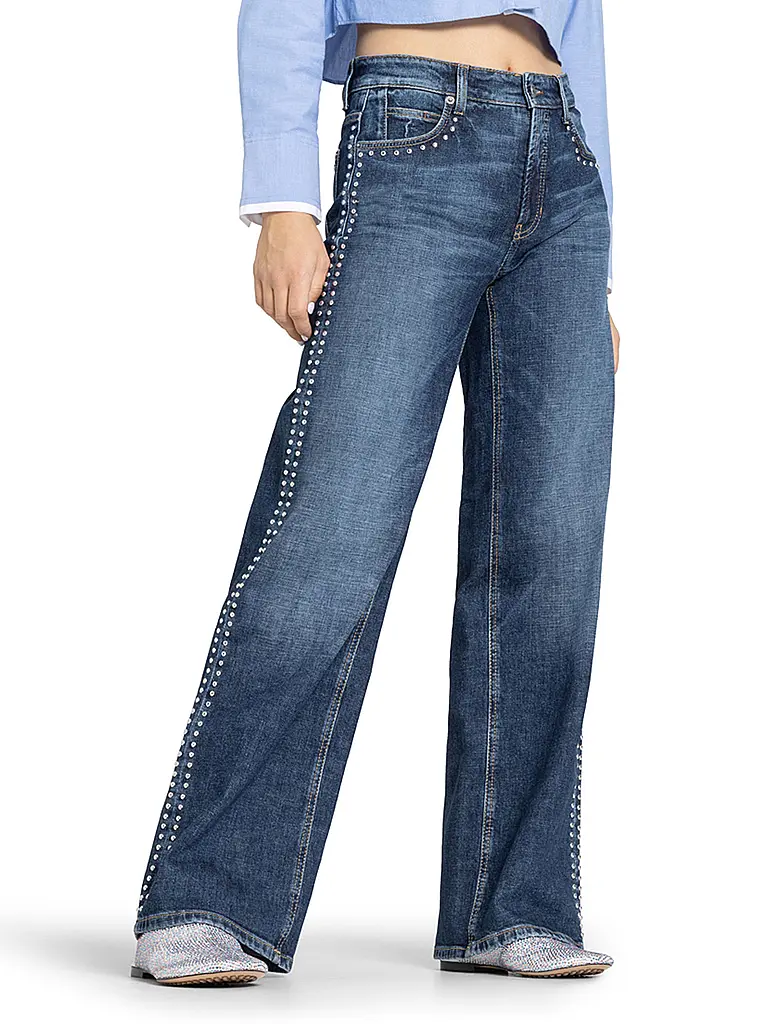 CAMBIO | Jeans Wide Leg | dunkelblau