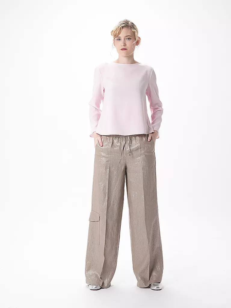 CAMBIO | Pantalon cargo en lin AMALIA CARGO | Beige
