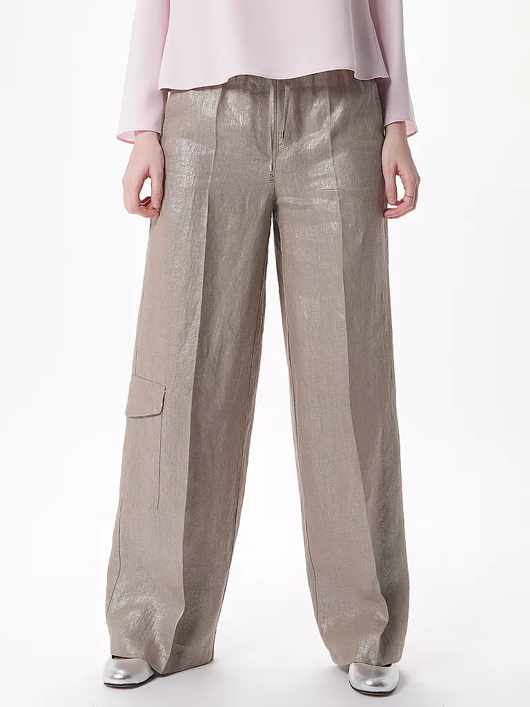 CAMBIO | Pantalon cargo en lin AMALIA CARGO |