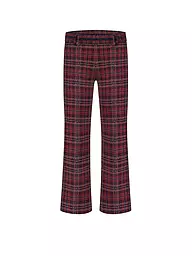 CAMBIO | Pantalon coupe évasée FRANCOISE CROPPED | Rouge foncé