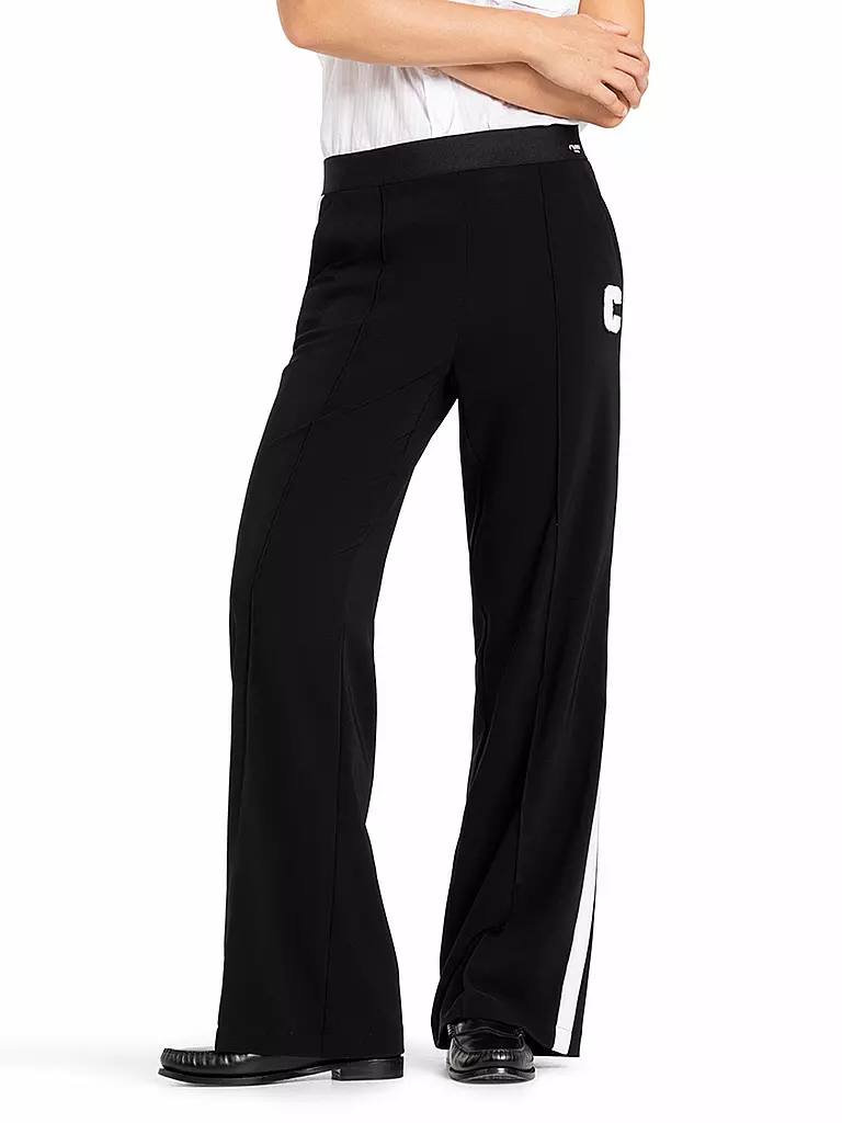 CAMBIO | Pantalon Jogging Fit AVA GALON | schwarz