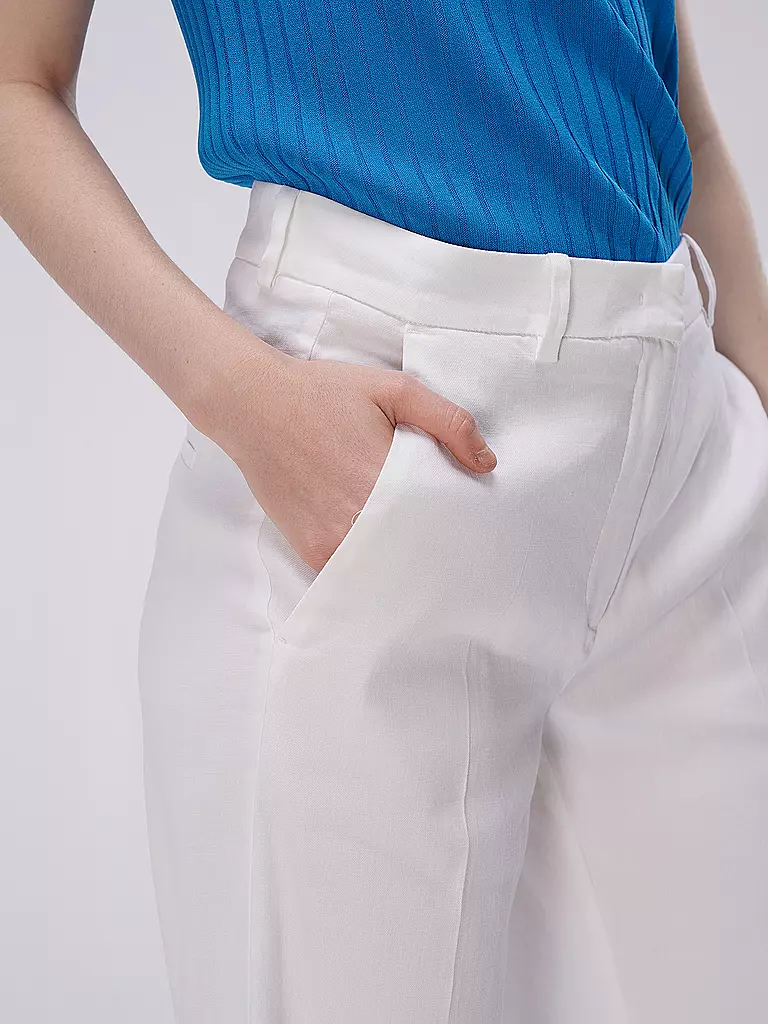 CAMBIO | Pantalon Marlene taille haute MIRA | weiss