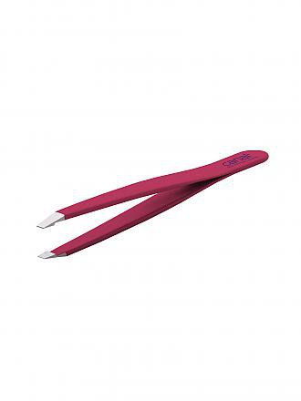 CANAL | Pince à épiler inoxydable/droite 95mm (Fuxia) 2015-02