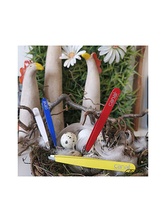 CANAL | Pince à épiler inoxydable/droite 95mm (Jaune) 2017-02