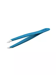 CANAL | Pince à épiler inoxydable/droite 95mm (Bleu) 2018-02 | Bleu