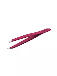 CANAL | Pince à épiler inoxydable/droite 95mm (Fuxia) 2015-02 | Rose vif
