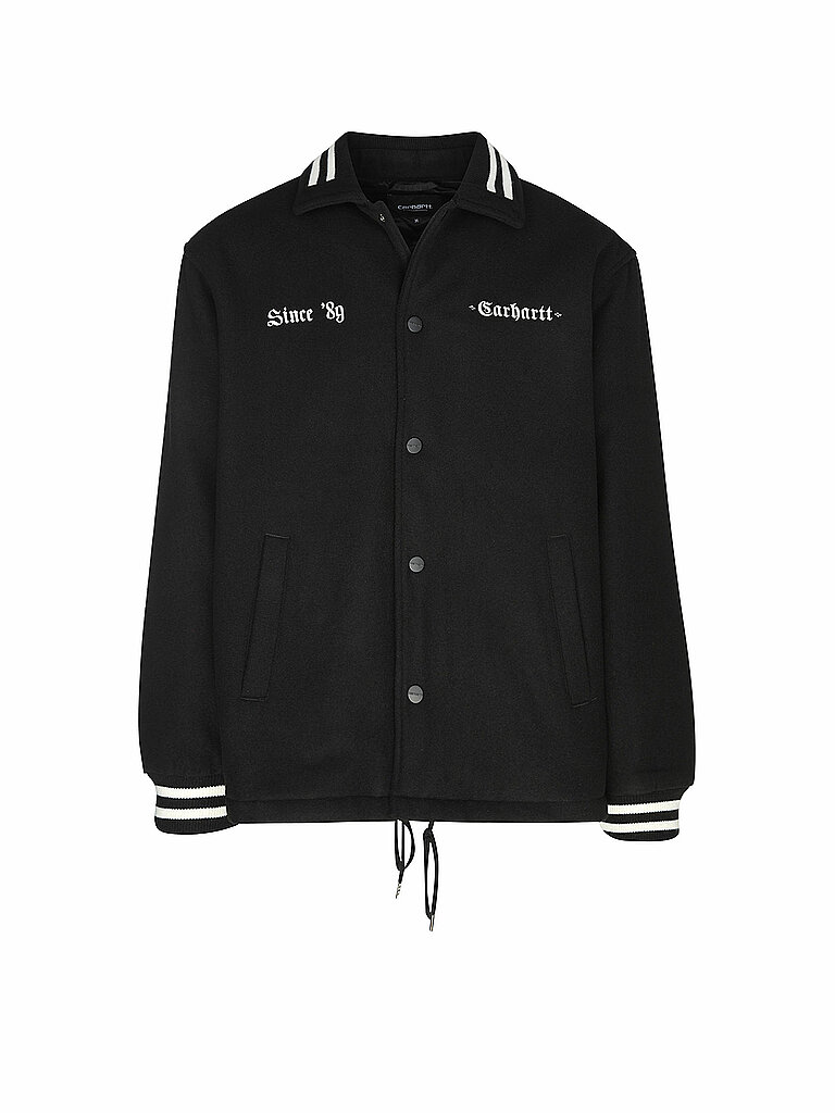 CARHARTT+WIP+Veste+en+laine+COACH+noir+|+S