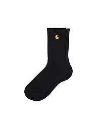 CARHARTT WIP | Chaussettes CHASE olive/gold | Noir
