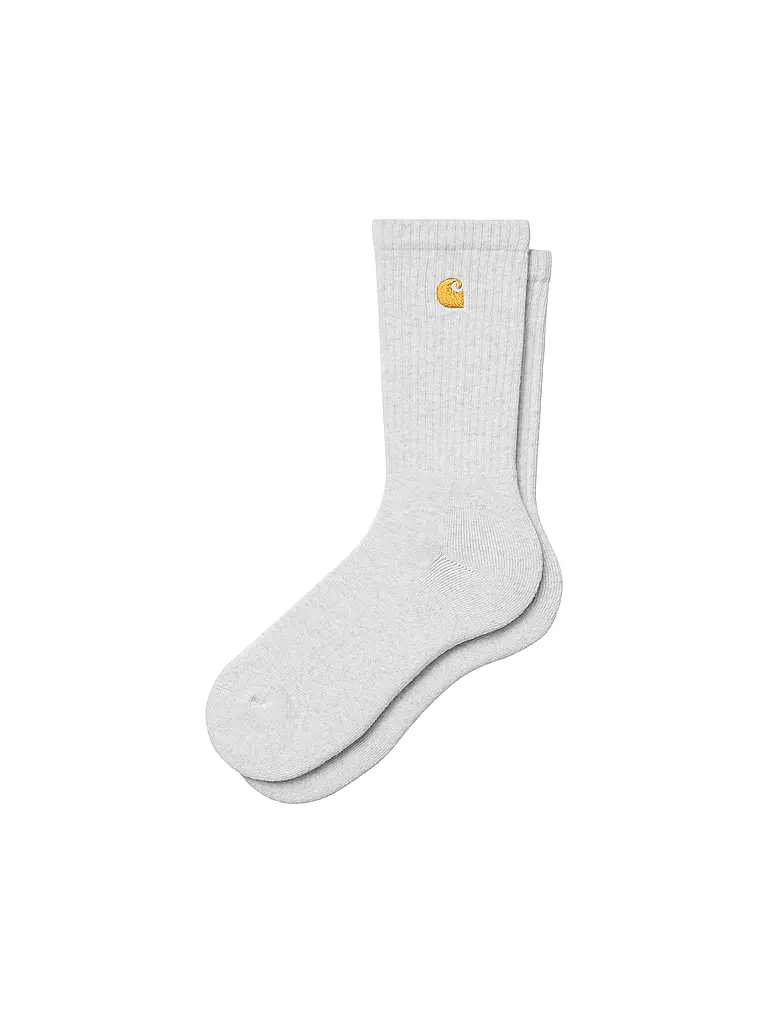 CARHARTT WIP | Chaussettes Chaussettes CHASE ash heather / gold | Gris clair