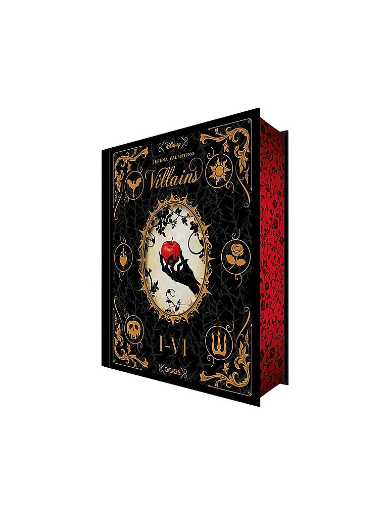 CARLSEN VERLAG | Buch - Disney Villains: Villains Band I-VI: Luxusausgabe mit Farbschnitt im düsteren Dark-Fantasy-Setting Valentino, Serena | Multicolore