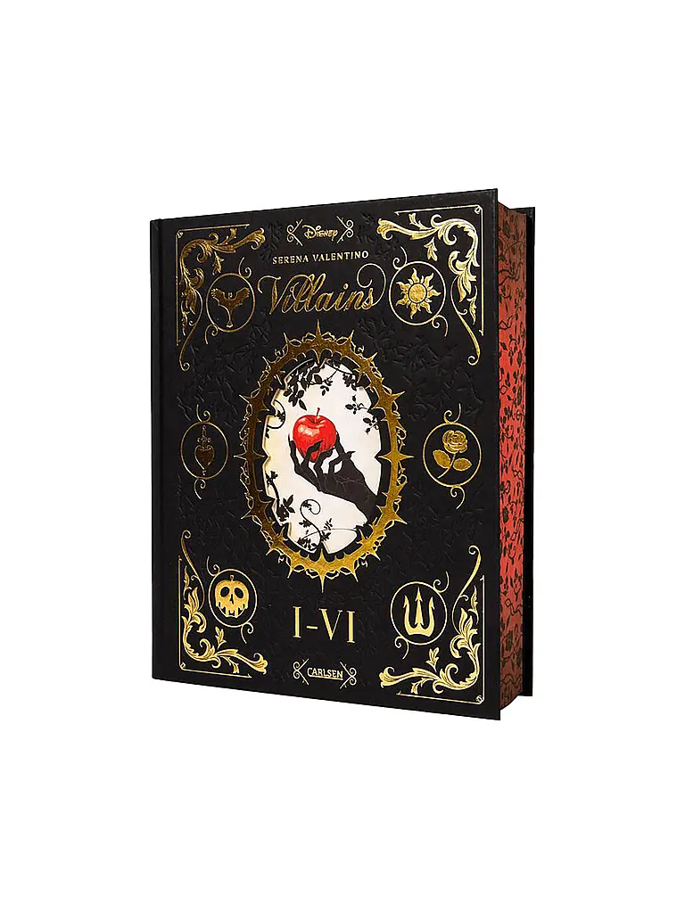 CARLSEN VERLAG | Buch - Disney Villains: Villains Band I-VI: Luxusausgabe mit Farbschnitt im düsteren Dark-Fantasy-Setting Valentino, Serena | Multicolore