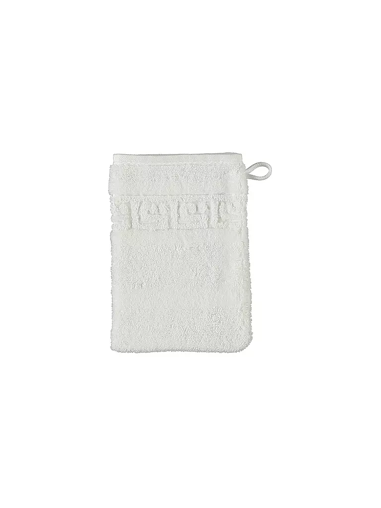 CAWÖ | Gant de toilette NOBLESSE 16x22cm Blanc | weiss
