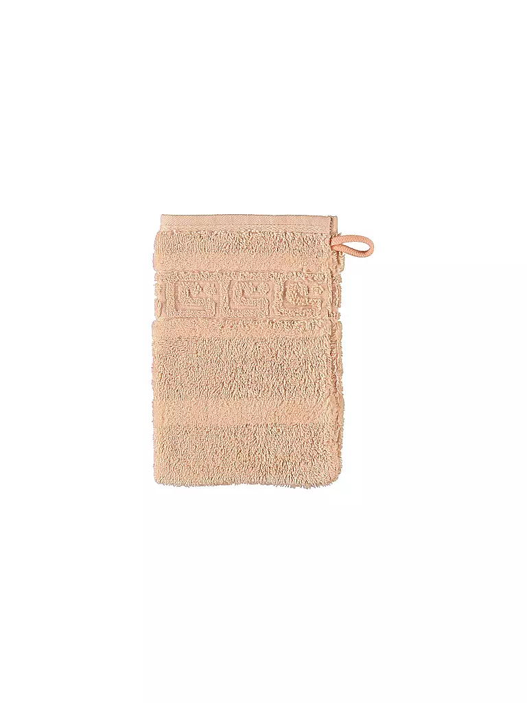 CAWÖ | Gant de toilette NOBLESSE 16x22cm Saumon | Orange