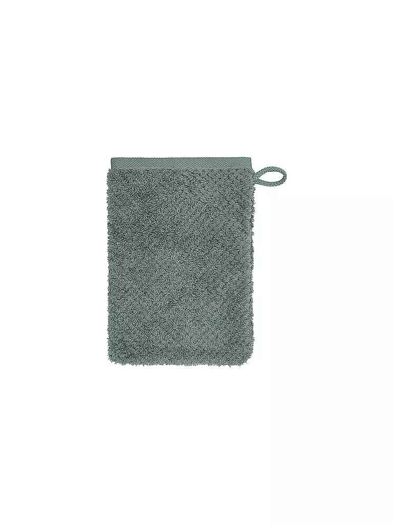 CAWÖ | Gant de toilette PURE 16x22cm Vert Mystic | dunkelgrün