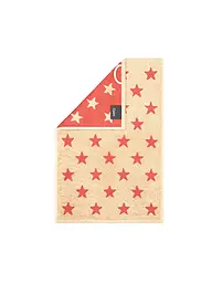 CAWÖ | Serviette d'invité NEW STAR 30x50cm Platine/Lime | Rouge