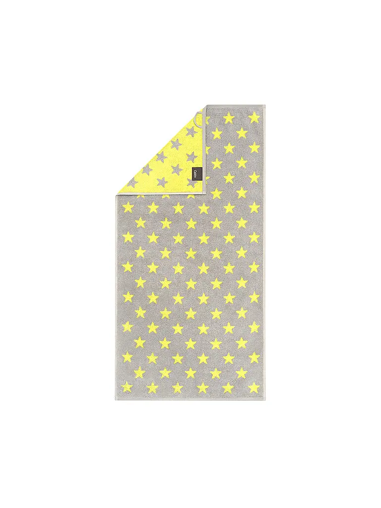 CAWÖ | Serviette d'invité NEW STAR 30x50cm Platine/Lime | gelb