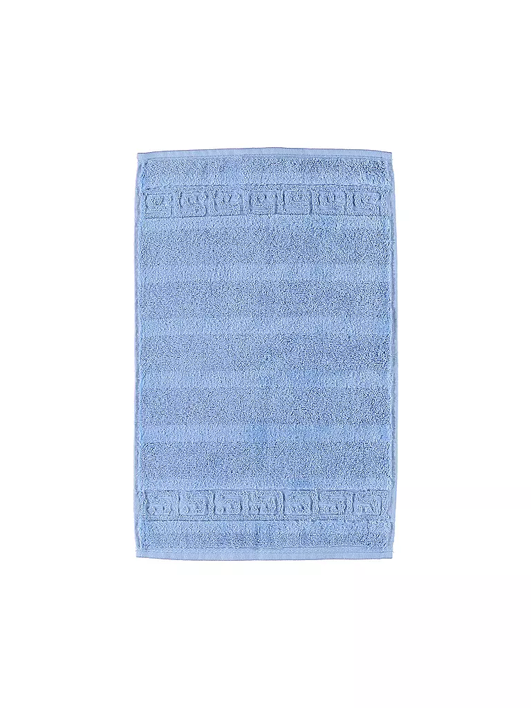 CAWÖ | Serviette d'invité NOBLESSE 30x50cm Bleu moyen | hellblau
