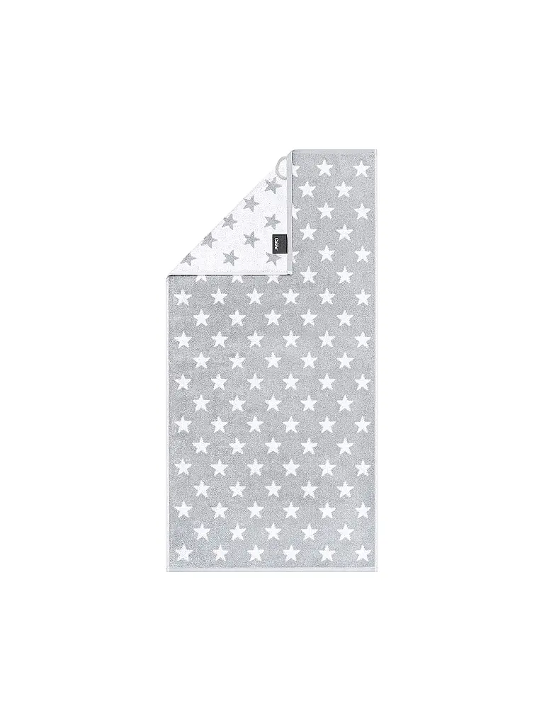 CAWÖ | Serviette NEW STAR 50x100cm Platine/Blanc | weiss