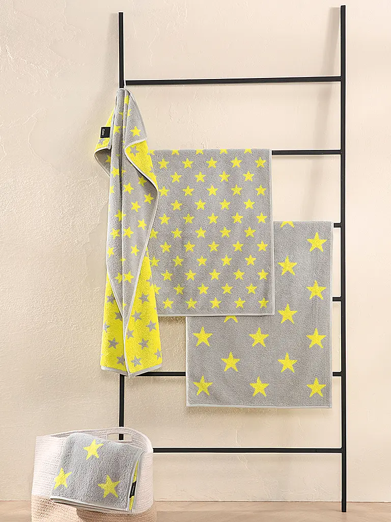 CAWÖ | Serviette NEW STAR 50x100cm Platine/Lime | gelb