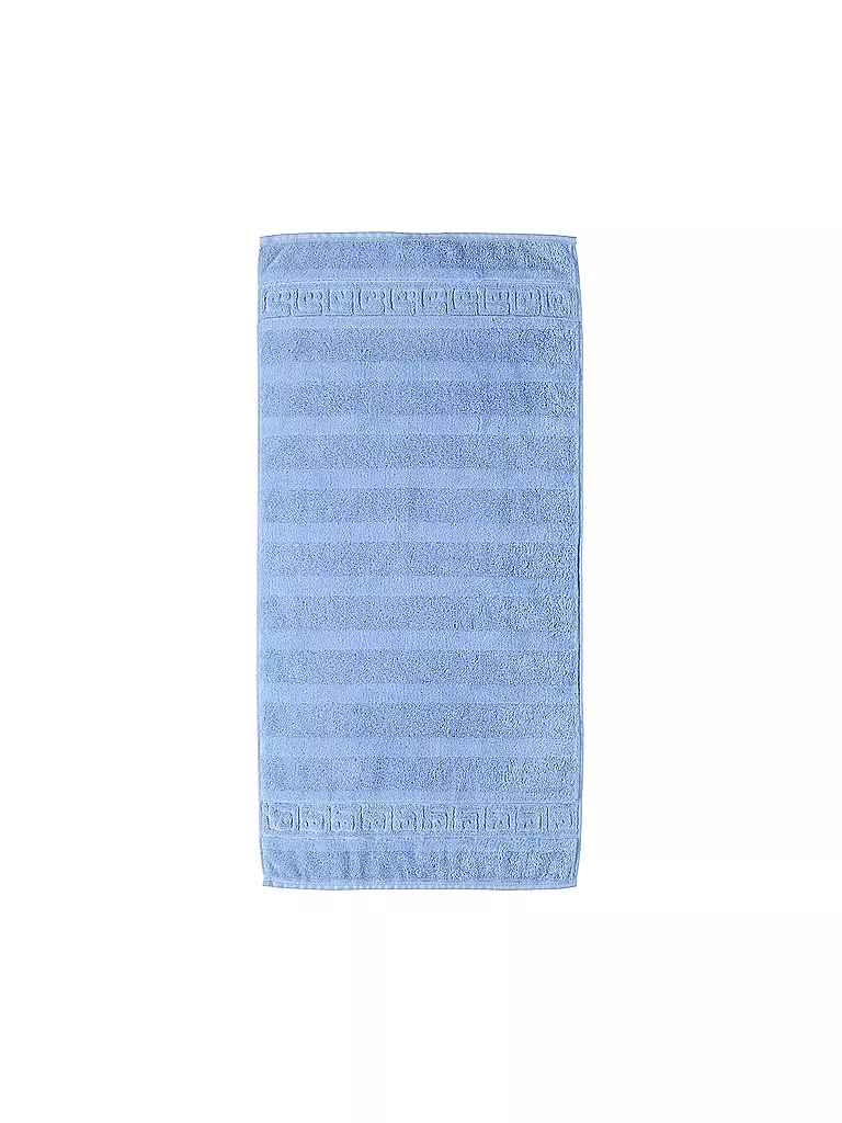 CAWÖ | Serviette NOBLESSE 50x100cm Bleu moyen | hellblau