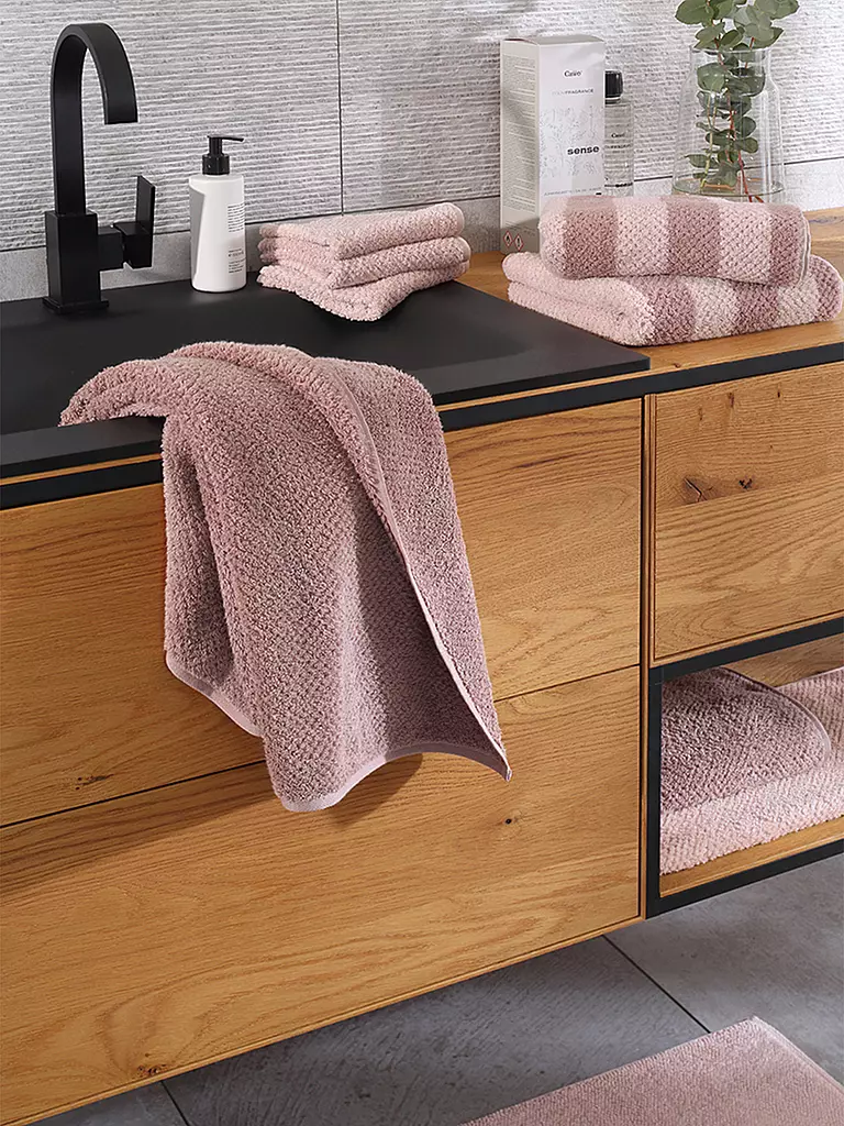 CAWÖ | Serviette PURE STRIPE 50x100cm Rose Vintage | rosa