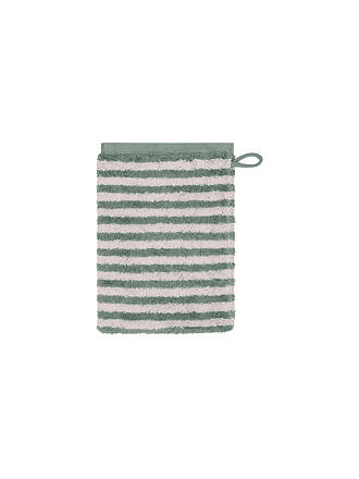 CAWÖ | Gant de toilette 16x22cm CLUB STRIPES Eucalyptus