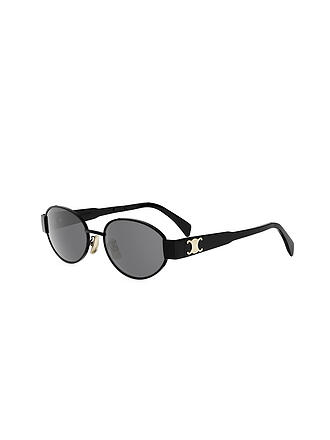 CELINE | Lunettes de soleil ovales noires Metal Triomphe
