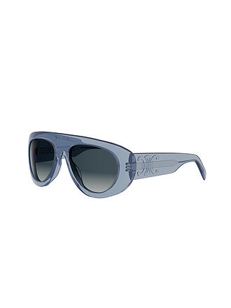 CELINE | Lunettes de soleil aviateur Triomphe Stamp bleues