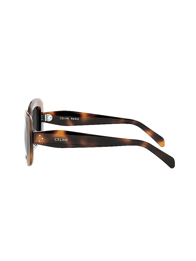 CELINE | CELINE 3 Dots schwarze eckige Sonnenbrille | braun
