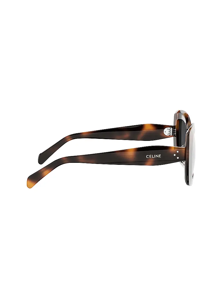 CELINE | CELINE 3 Dots schwarze eckige Sonnenbrille | braun