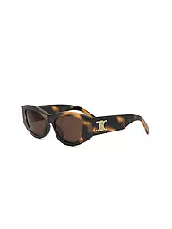 CELINE | Lunettes de soleil géométriques Triomphe noires | Marron