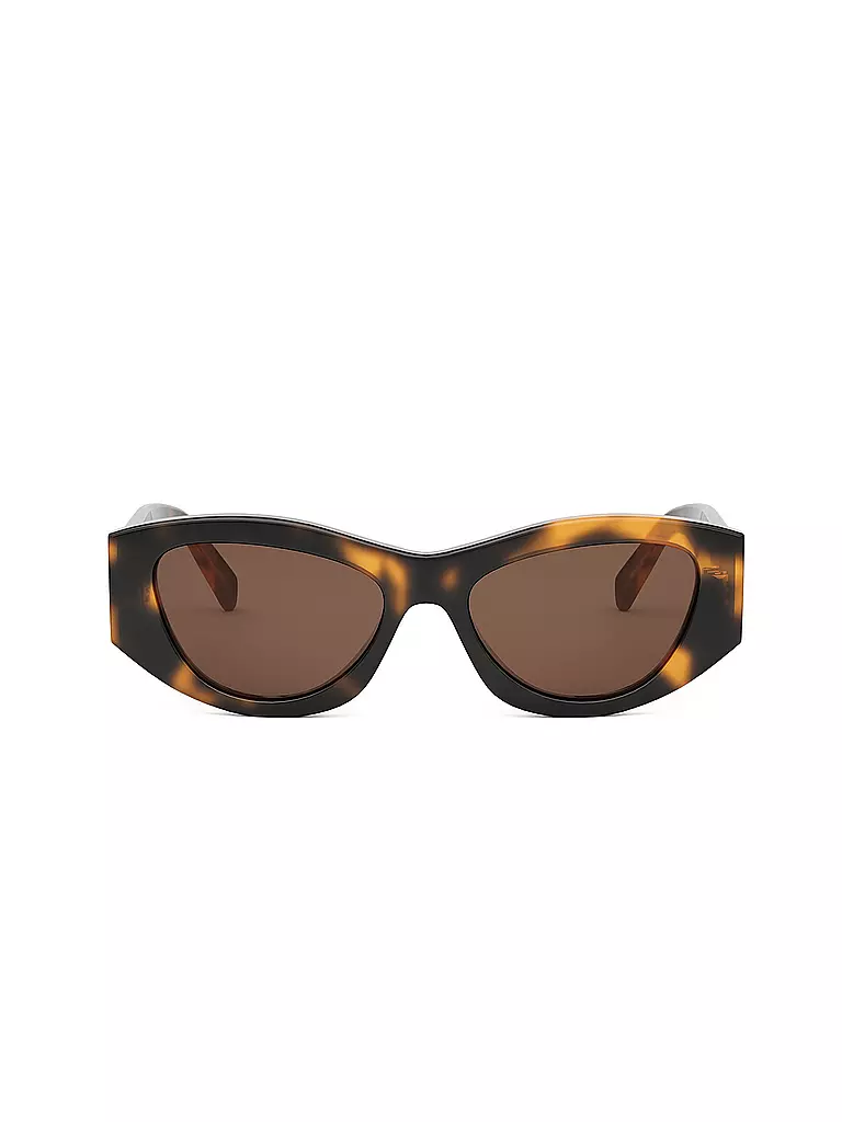 CELINE | Lunettes de soleil géométriques Triomphe havane marron | 